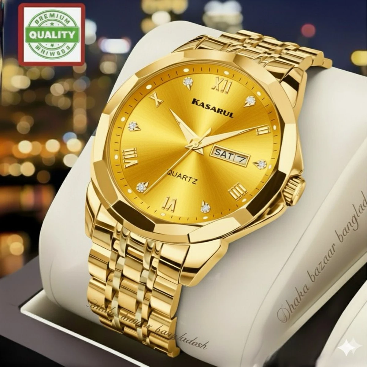 KASARULZ  NEXT নতুন ডিজাইনের পুরুষদের জন্য ঘড়ি GOLDEN