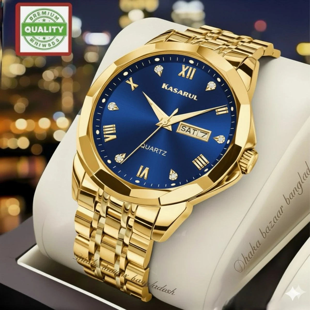 KASARULZ NEXT নতুন ডিজাইনের পুরুষদের জন্য ঘড়ি GOLDEN BLUE