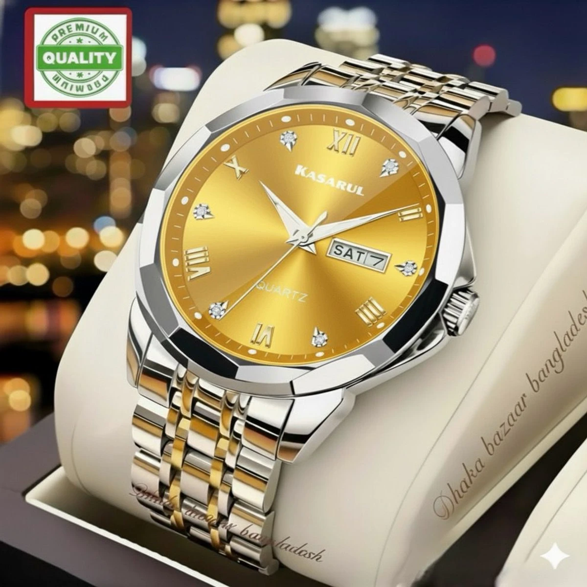 KASARULZ NEXT নতুন ডিজাইনের পুরুষদের জন্য ঘড়ি BSILVER GOLDEN GOLDEN