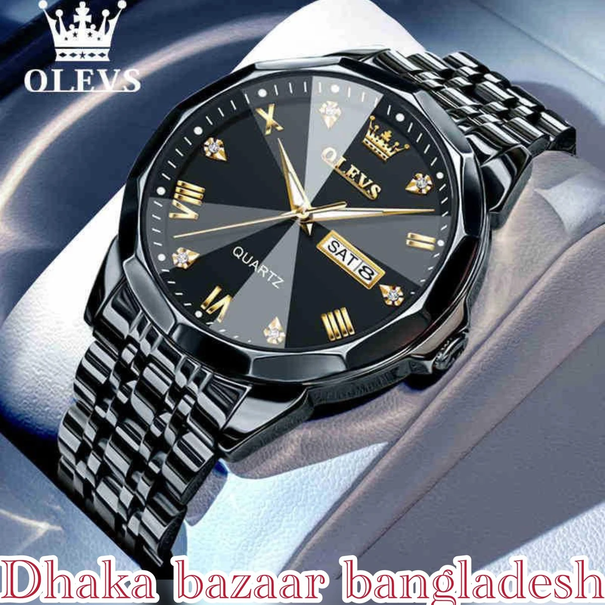 OliveZ নতুন ডিজাইনের পুরুষদের জন্য ঘড়ি BLACK