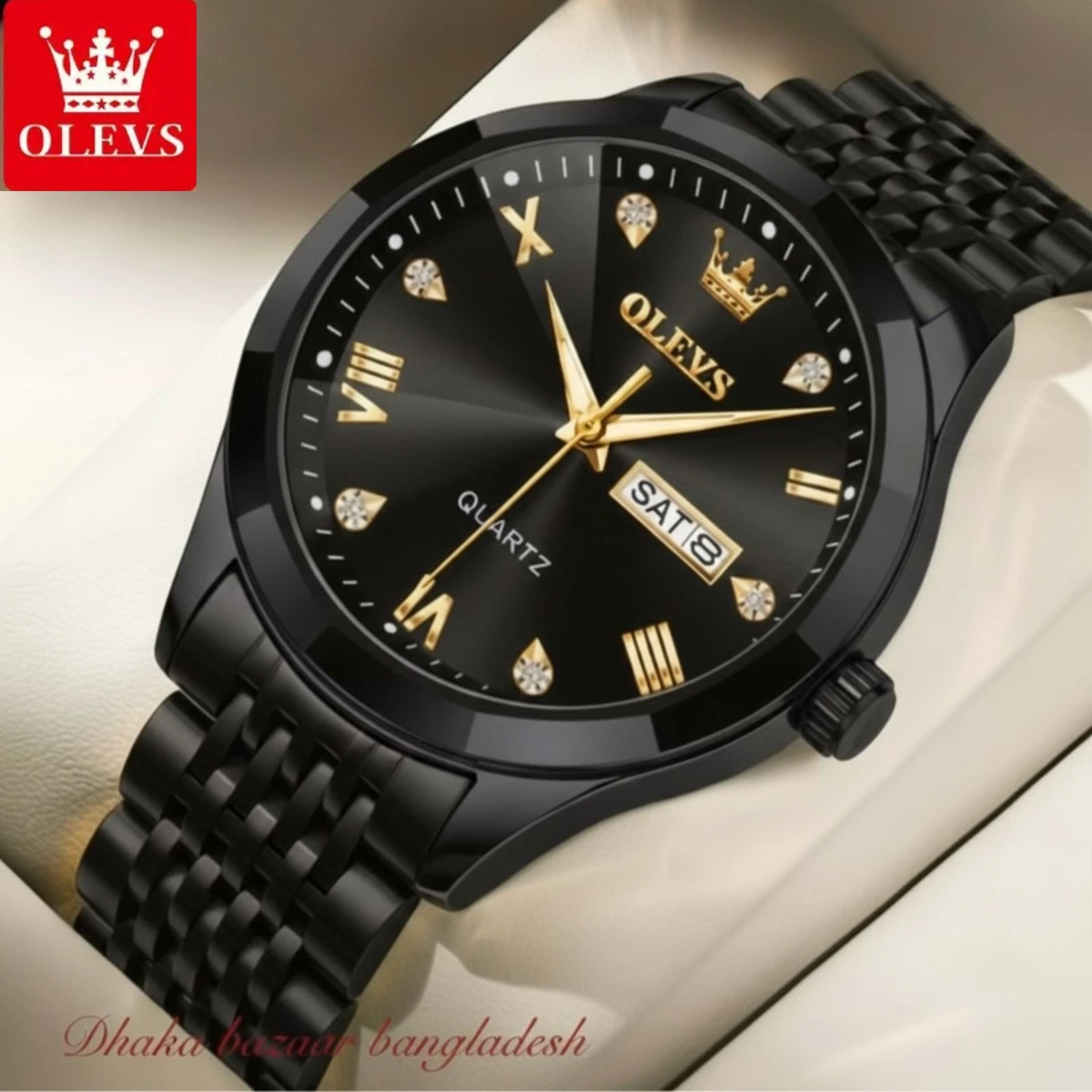 OliveZ NEXT  নতুন ডিজাইনের পুরুষদের জন্য ঘড়ি BLACK