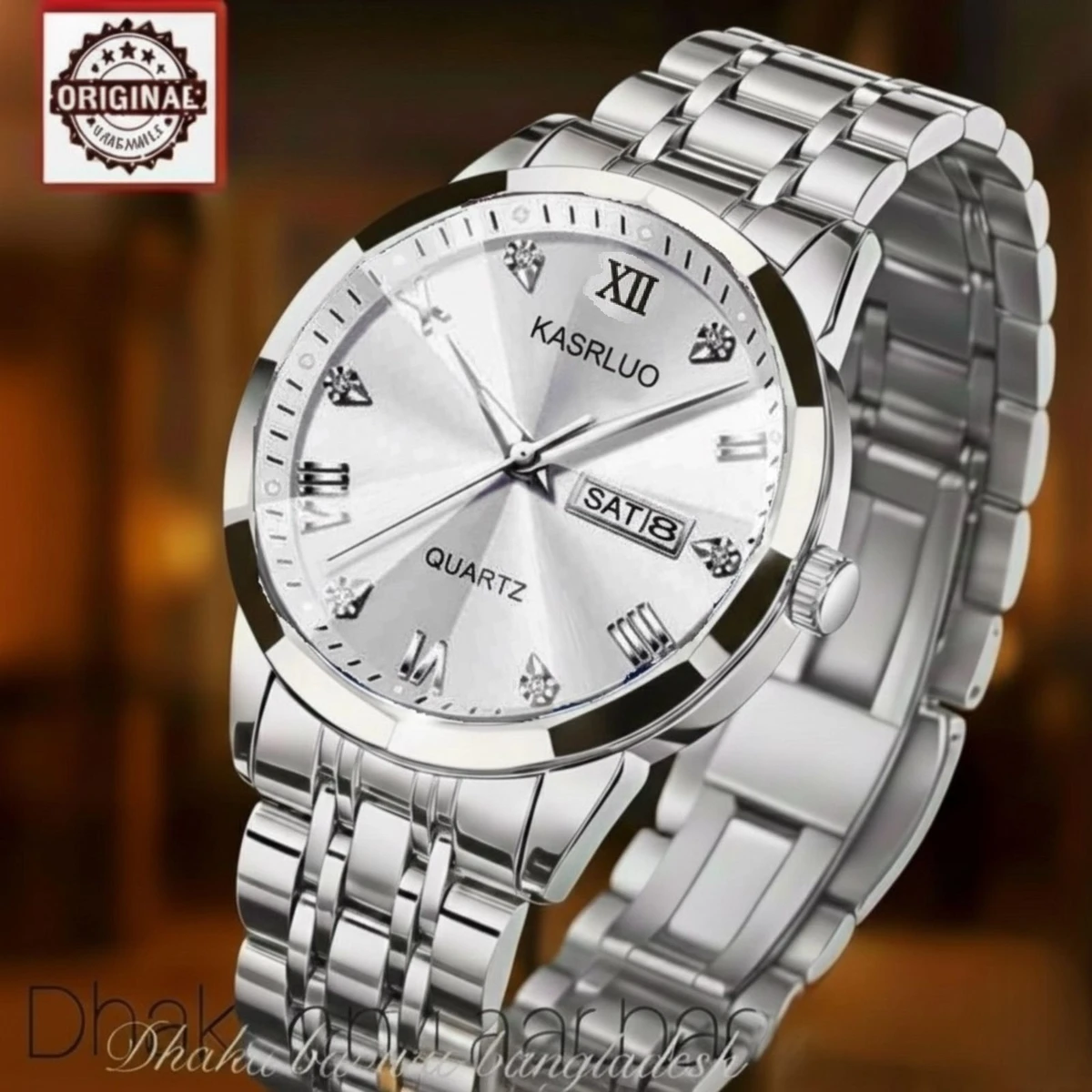 KAS MAN নতুন ডিজাইনের পুরুষদের জন্য ঘড়ি WHITE