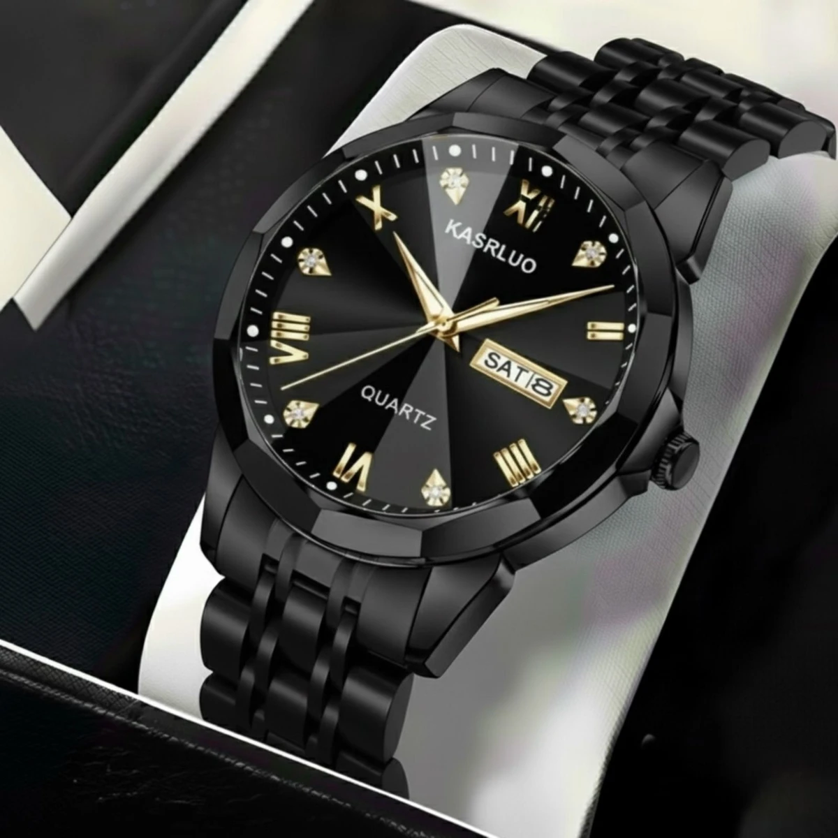 KASARULSZ KAZ নতুন ডিজাইনের পুরুষদের জন্য ঘড়ি  BLACK