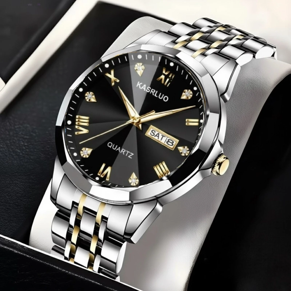 KASARULSZ KAZ নতুন ডিজাইনের পুরুষদের জন্য ঘড়ি SILVER GOLDEN BLACK
