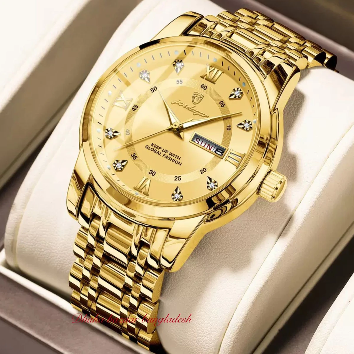 APEODAGOR 657 নতুন ডিজাইনের পুরুষদের জন্য ঘড়ি GOLDEN