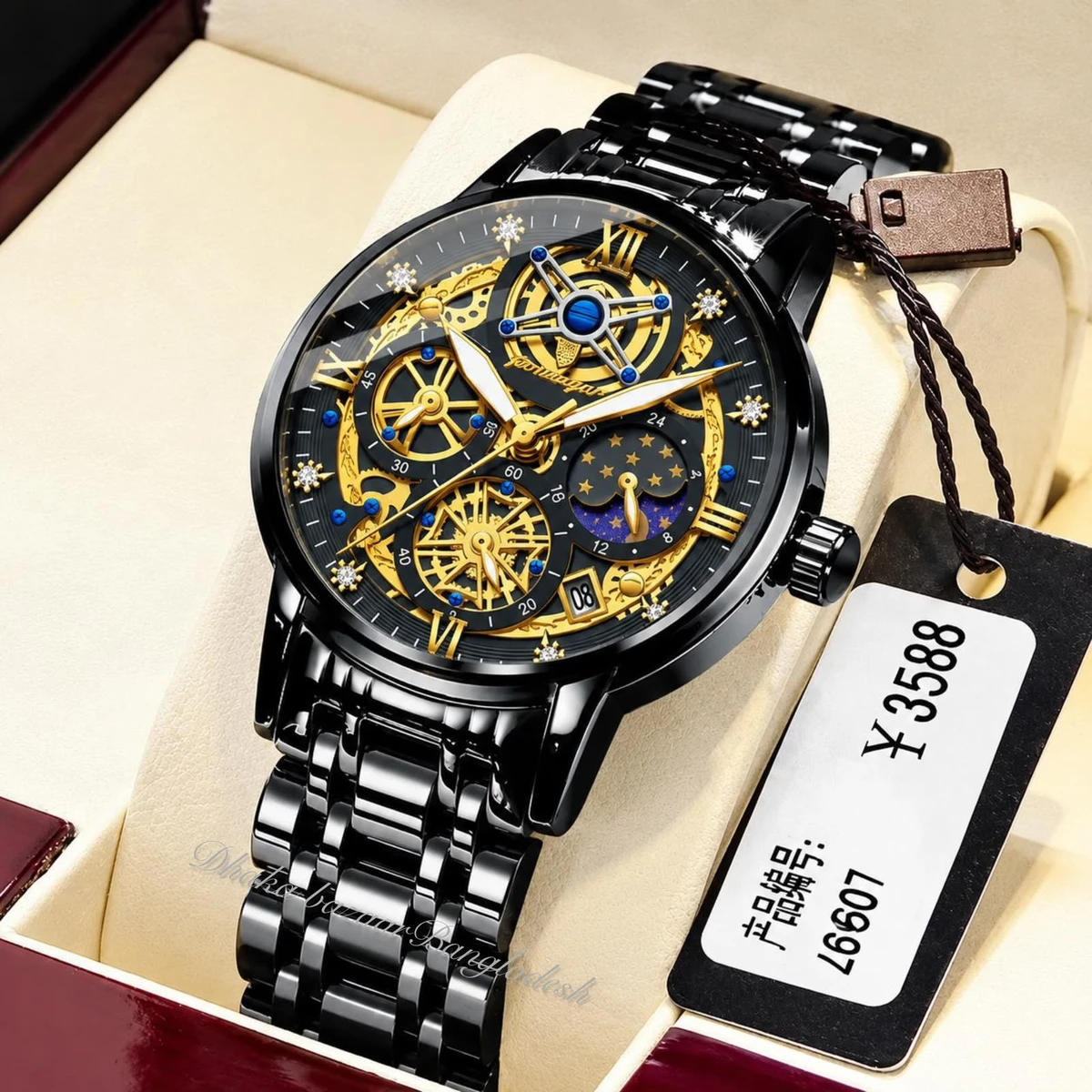 PRO 754 পুরুষের জন্য নন মেকানিক্যাল ঘড়ি  BLACK NEW
