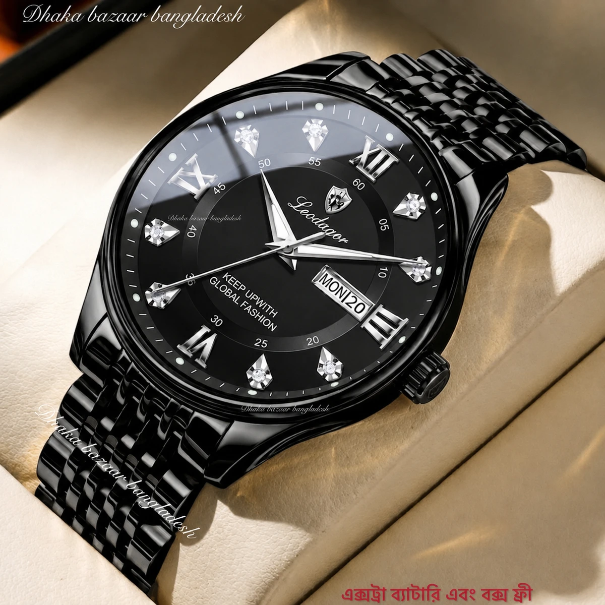 PEODAGOR 23 নতুন ডিজাইনের পুরুষদের জন্য ঘড়ি BLACK New