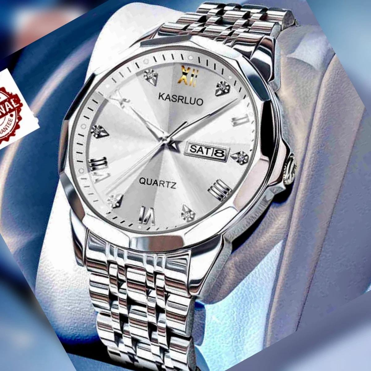 KAS MAN নতুন ডিজাইনের পুরুষদের জন্য ঘড়ি WHITE
