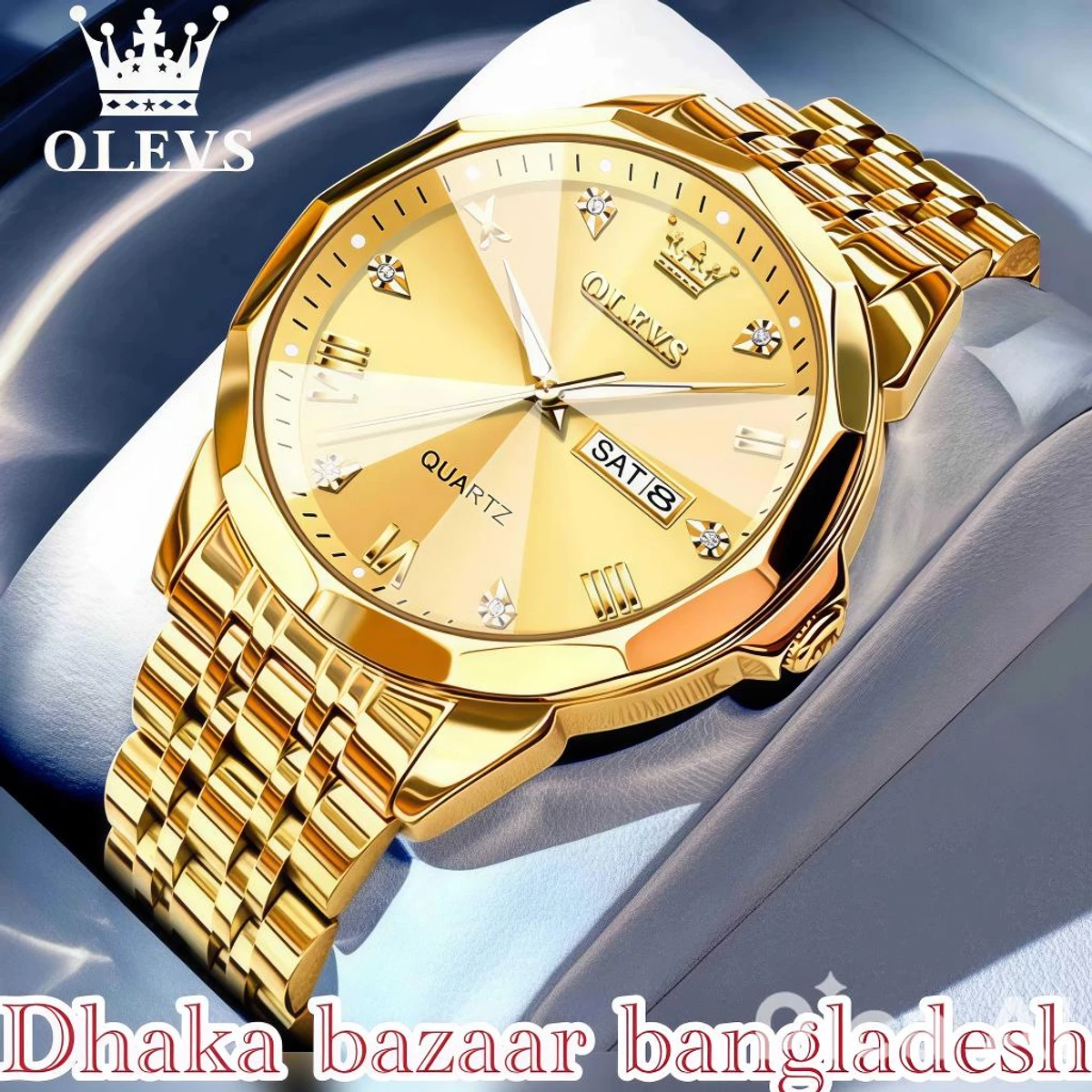 OliveZ নতুন ডিজাইনের পুরুষদের জন্য ঘড়ি GOLDEN