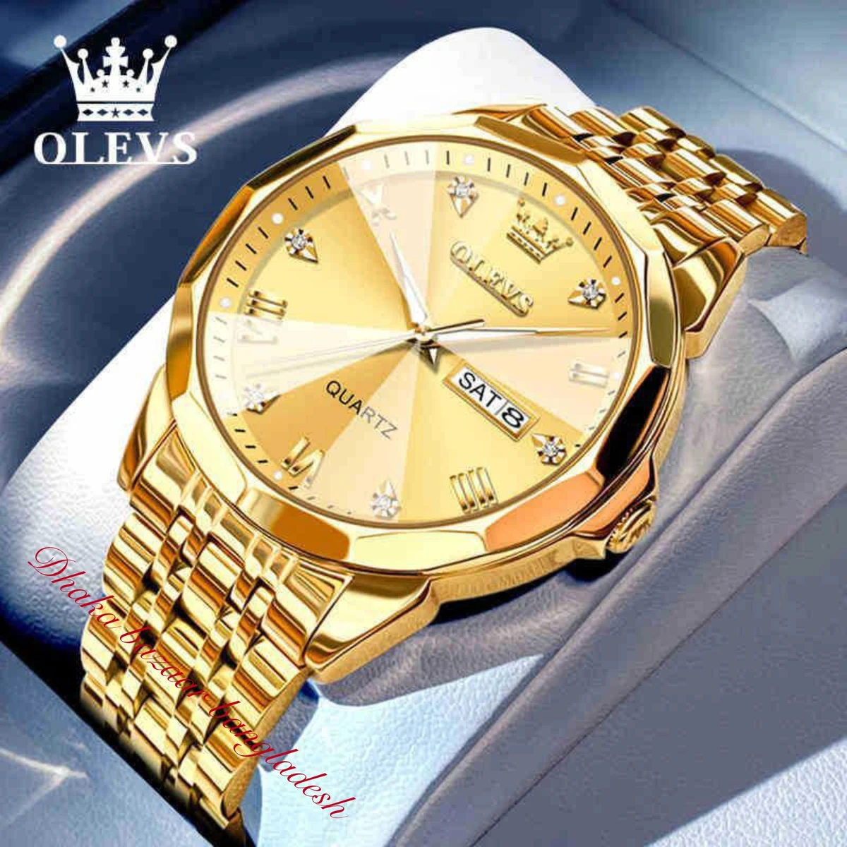 OliveZ নতুন ডিজাইনের পুরুষদের জন্য ঘড়ি GOLDEN