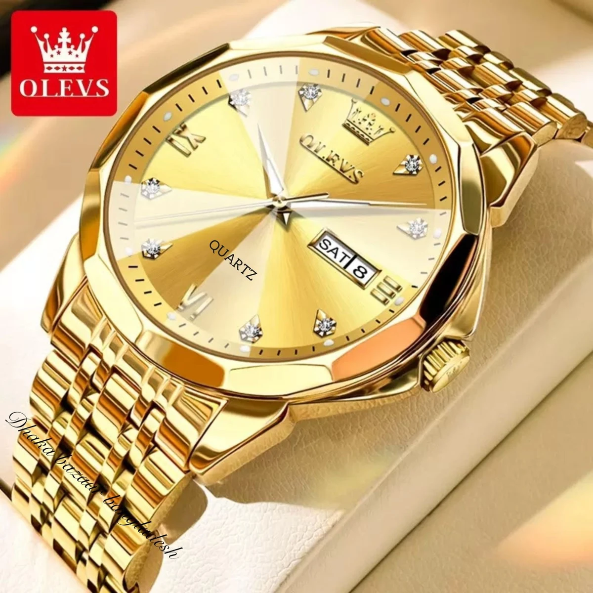 OliveZ নতুন ডিজাইনের পুরুষদের জন্য ঘড়ি GOLDEN