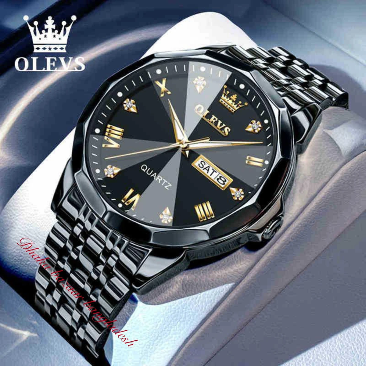 OliveZ নতুন ডিজাইনের পুরুষদের জন্য ঘড়ি BLACK