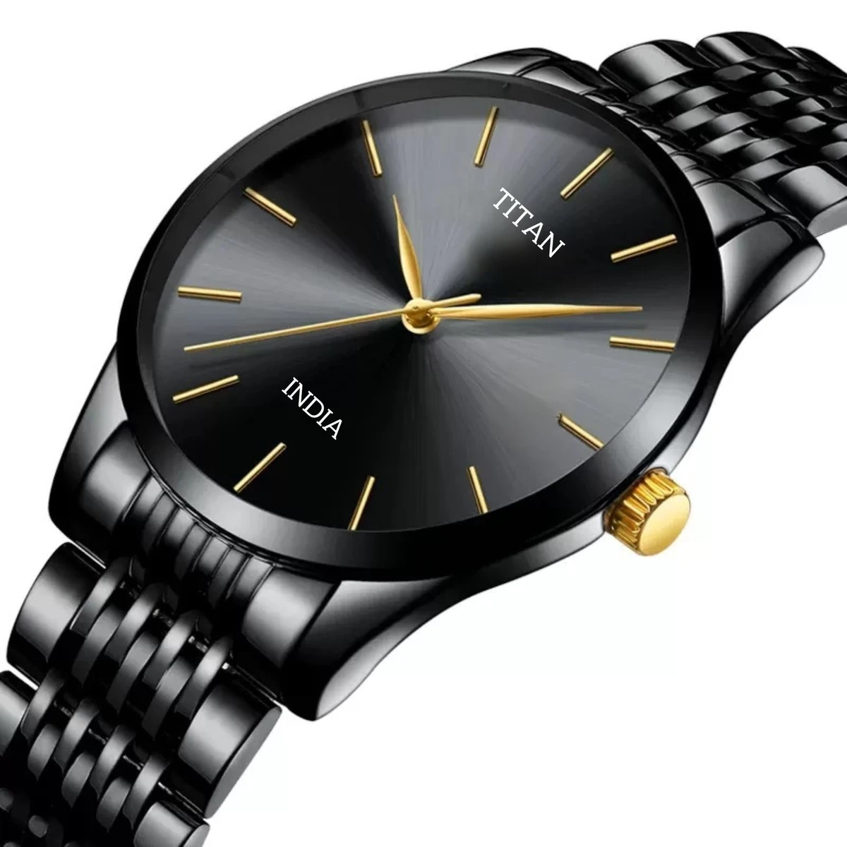 MARK ON THE নতুন ডিজাইনের পুরুষদের জন্য ঘড়ি BLACK